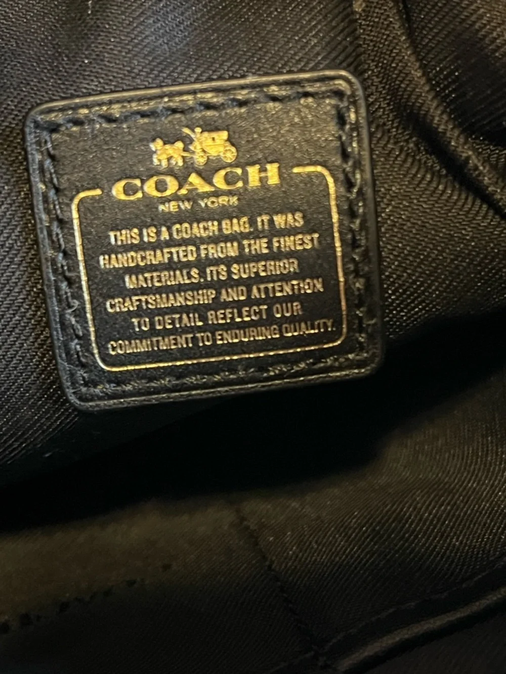 Coach Swagger Swingpack Metallic Gold Crossbody Bag with Turnlock Detail and bag